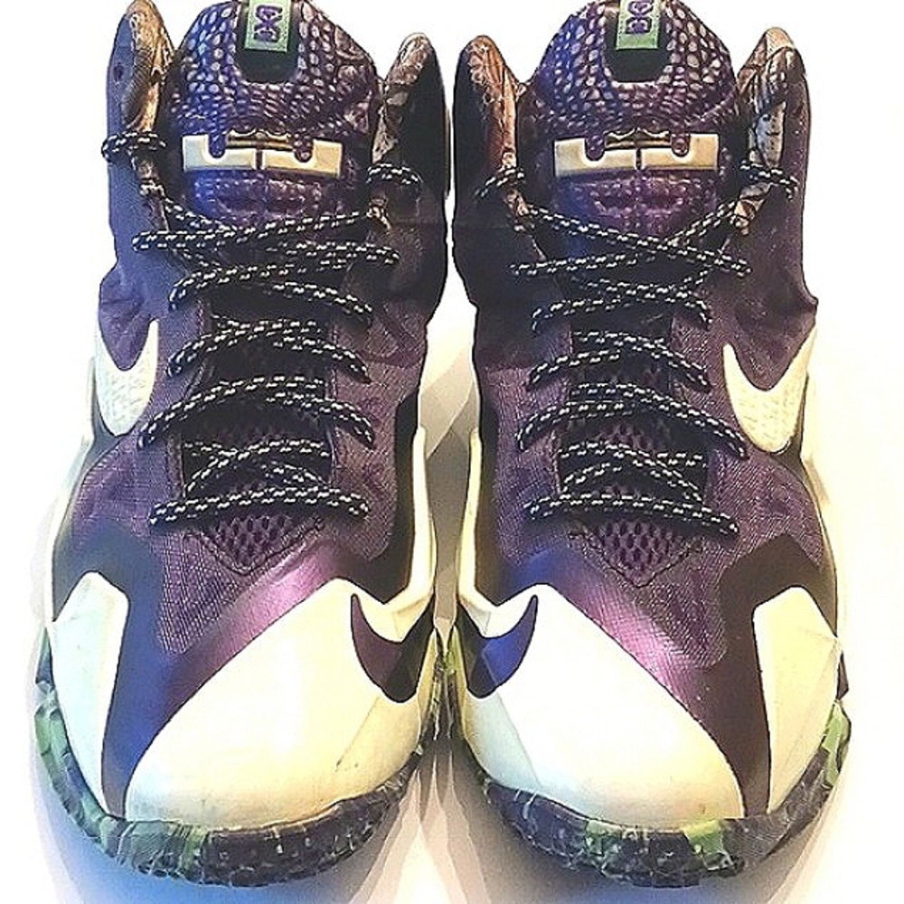 NIKE LeBron II All-Star Gumbo Gater Green Multi-Colored Sneakers Size 6 Youth
